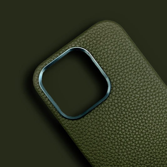 Olive Green Genuine Leather Case