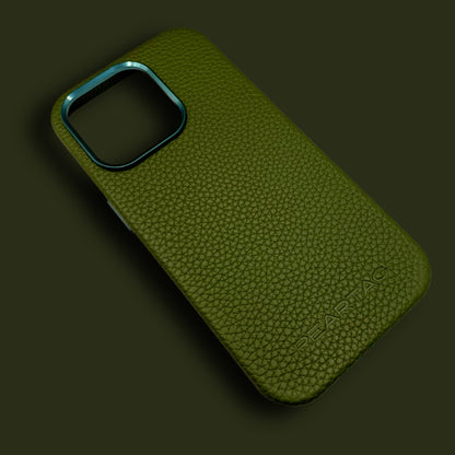 Olive Green Genuine Leather Case