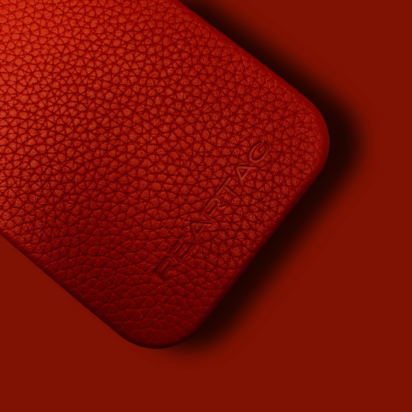 RED Genuine Leather Case