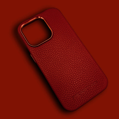 RED Genuine Leather Case