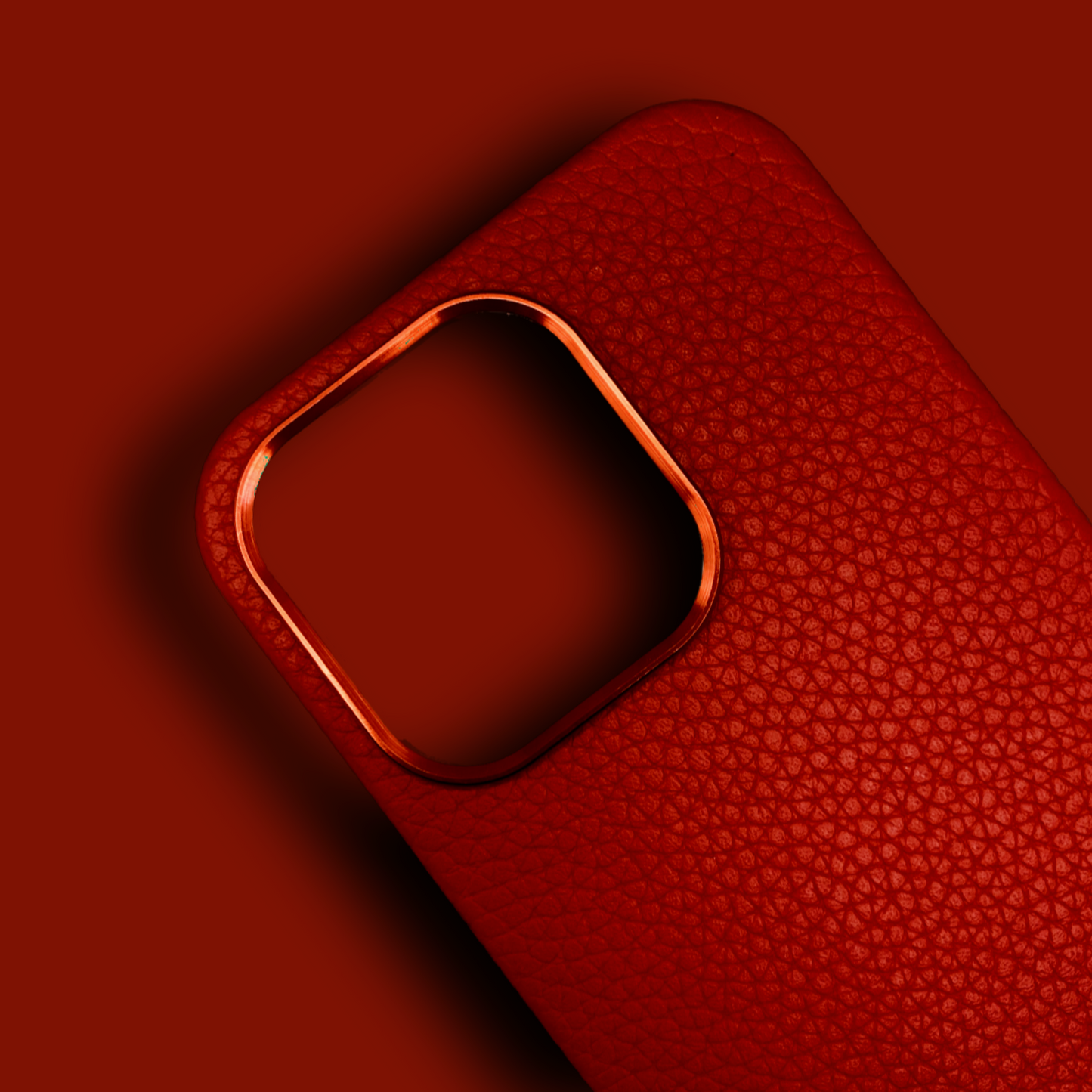 RED Genuine Leather Case